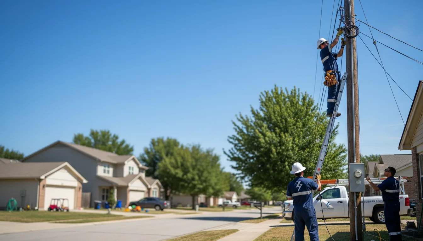 Residential electrician providing installation services in Olmstead, KY
